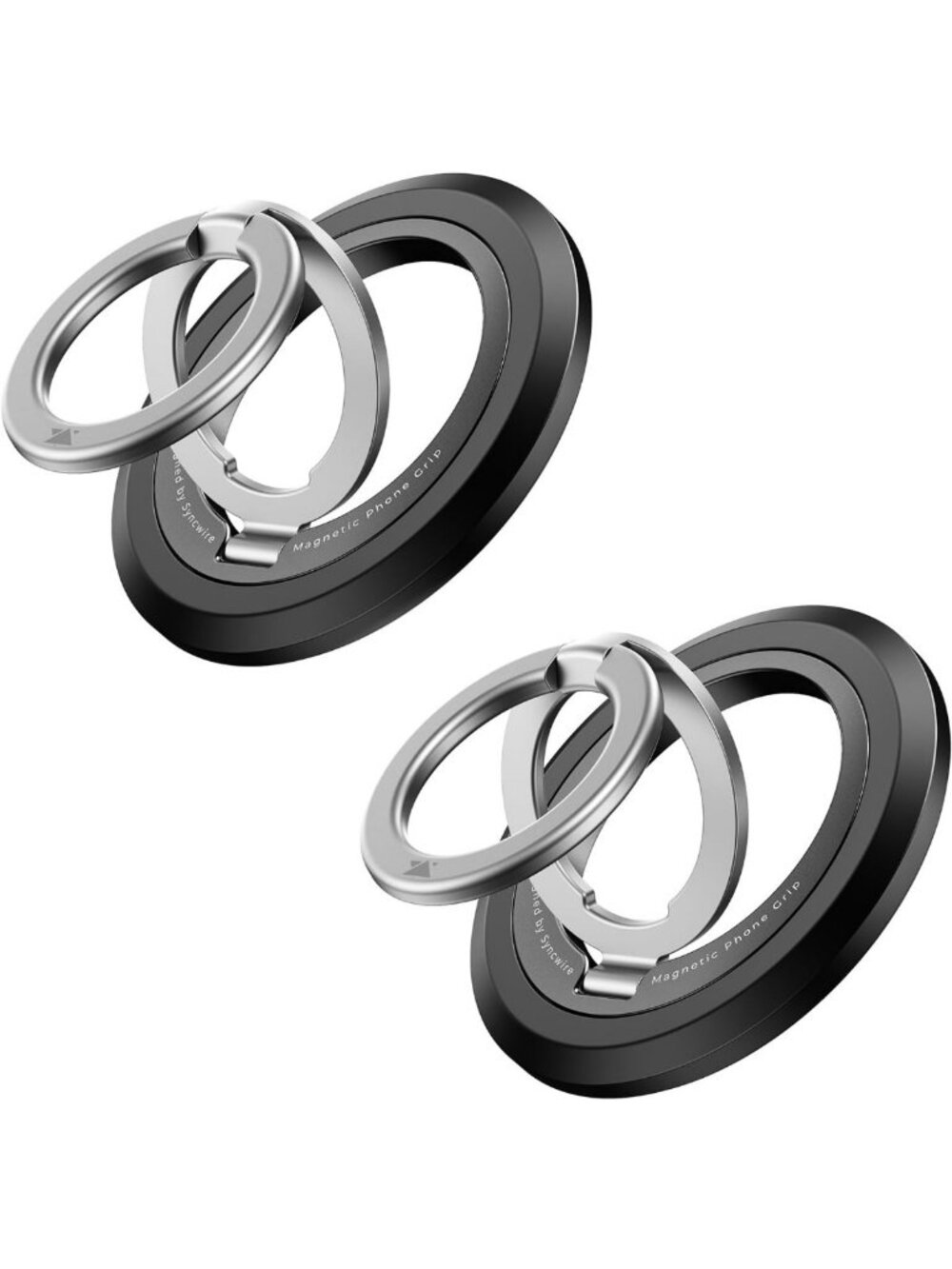 Magnetic Phone Grip Ring Holder Stand for MagSafe - Adjustable Kickstand